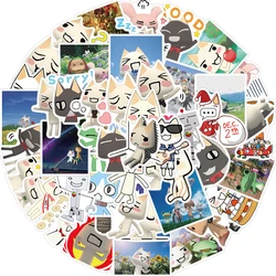 Anime Inoue Toro Cartoon Cat Adesivos para Crianças, Decalque, Brinquedo, Laptop, Mala, Telefone, Caderno, Diário, Decoração, Bonito, 10 Pcs, 30 Pcs, 50Pcs