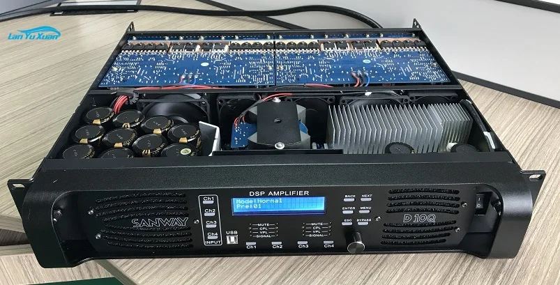 

San-way D10Q Professional Audio Power Amplifier 4-Channel Digital with DSP for Video & Lighting