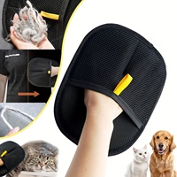 1-Pack Anti-Static Pet Hair Remover Glove - Double-Sided Grooming Mitt for Furniture, Car Seats & Clothing