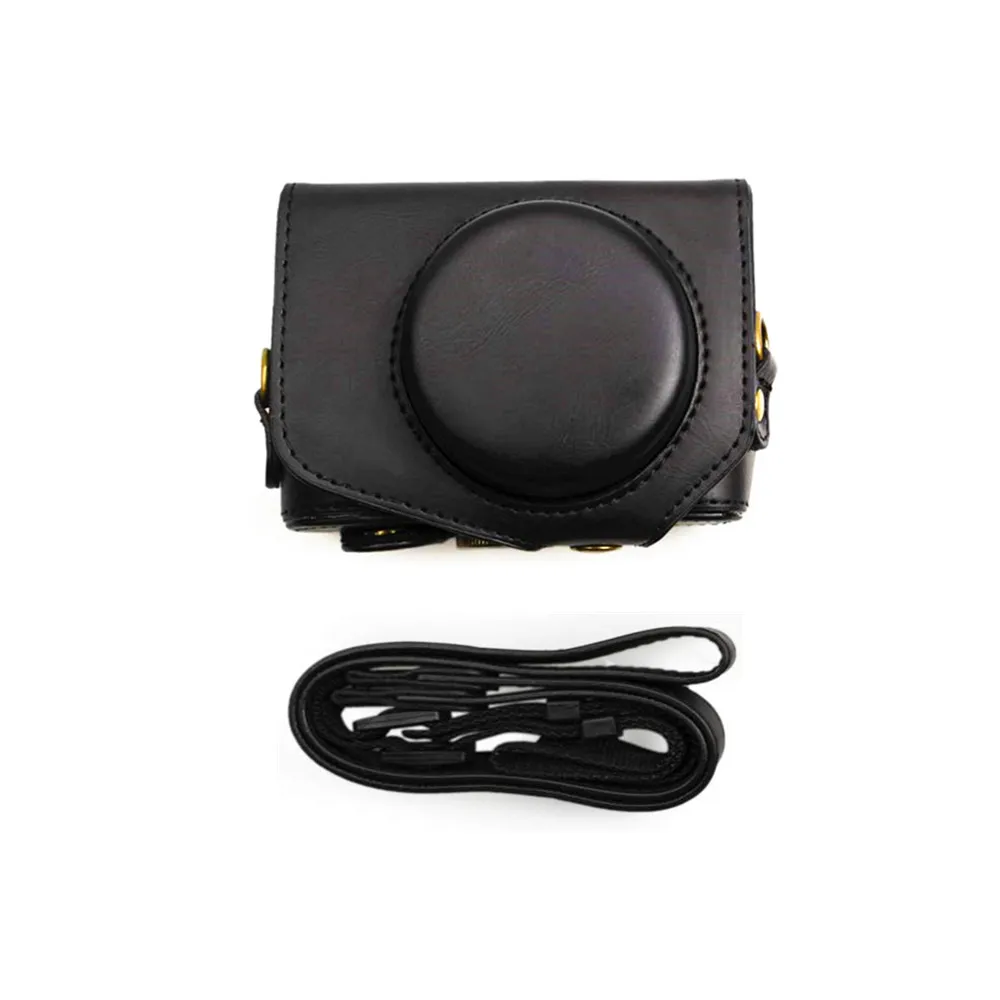 Жесткий чехол из искусственной кожи для камеры Canon Powershot G7 X G7X Mark II III ( G7XII G7XIII ) mark2 mark3 G7X2 G7X3