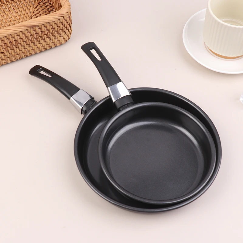 For Home Use Kitchen Cookware  Mini Frying Pan Non-Stick Thickened Stainless Steel Frypan Pot Fried Eggs Saucepan Gas