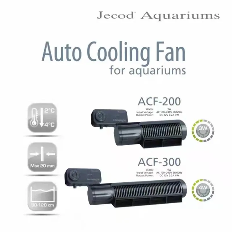 

Jecod Jebao Adjustable Fan Summer Fish Tank Silent Cooling Fan For Freshwater Seawater ACF200 ACF300