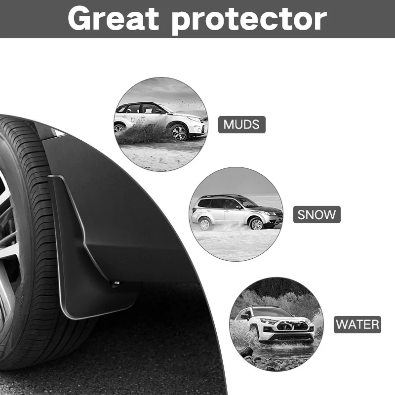 MudFlaps For Dongfeng Aeolus YIXUAN GS 2021 2022 Mud Flaps Splash Guard Mudguards Front Rear Fender Auto Styline Car Accessories