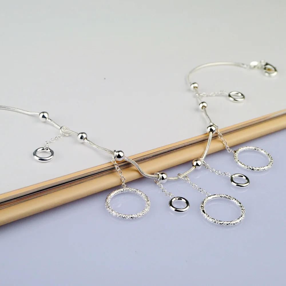 

925 Sterling Silver Infinity Anklet for Women Adjustable Personalized Foot Chain Summer Beach Jewelry for Anniversary Gifts