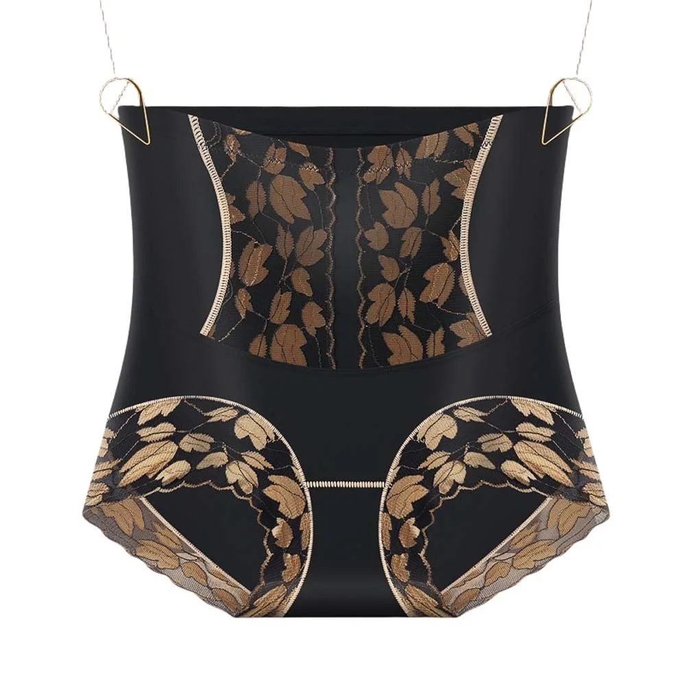 

High Waist Postpartum Body Shaper Shapewear Belly Contracting Lace Floral Briefs Girdle Panties Tummy Control Underwear