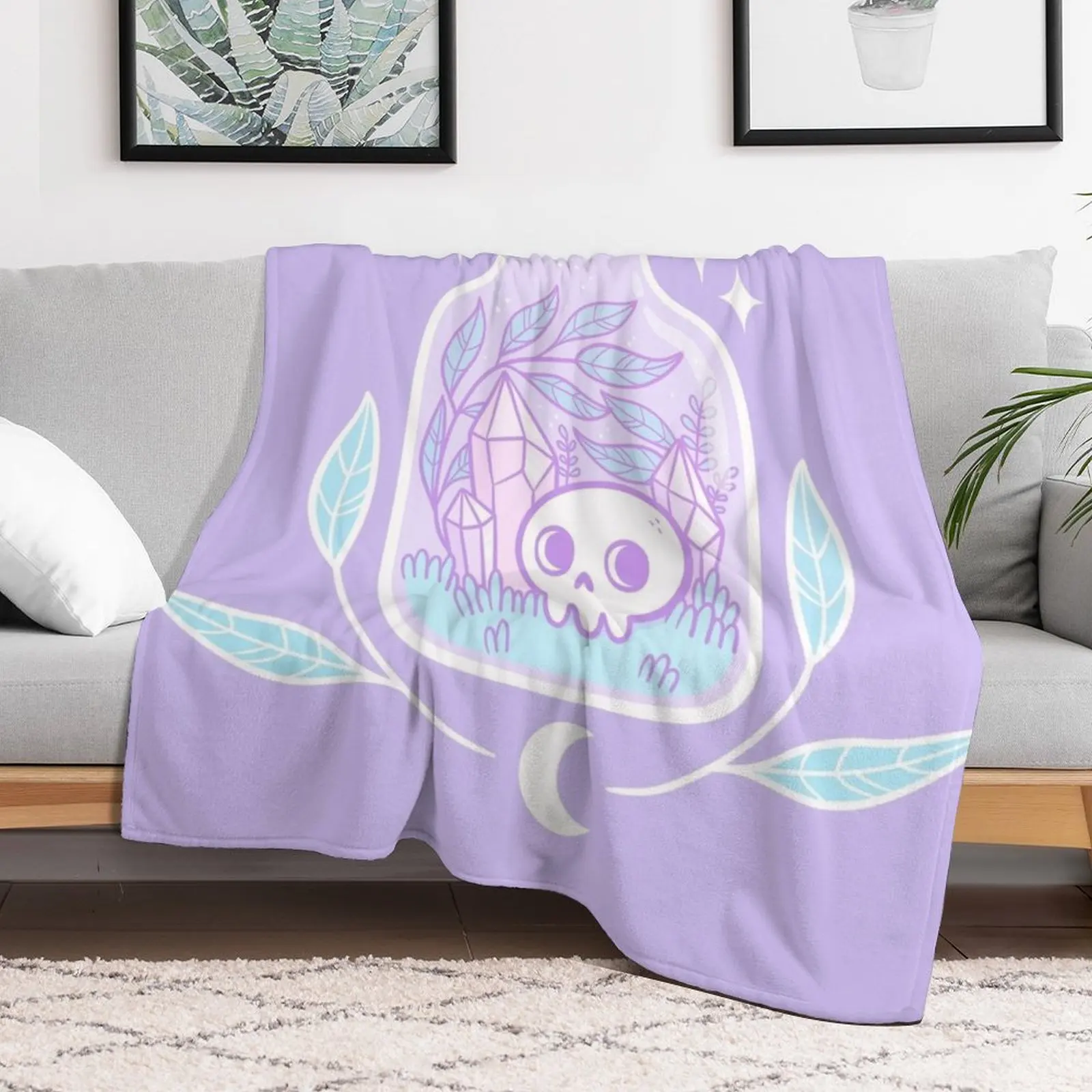 Pastel Terrarium | Nikury Throw Blanket Luxury Throw Weighted Blankets