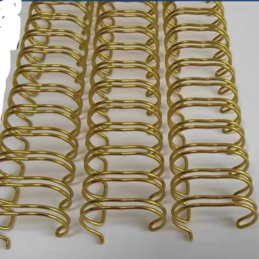 3:1 34 Holes 50pcs Notebook Spring Book Ring Wire O Binding A4 Binders Double Wire Binding Metal YO Coil Calendar Binding Rings