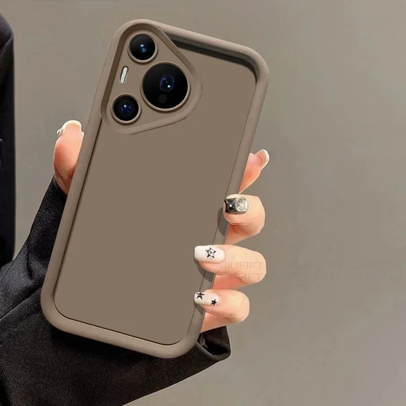 

Pura70Pro Plus Matte Back Cover Skin Feel Protection Shockproof Capa For Huawei Pura 70 Pro Case Funda On Pura70 Pro+ Phone Case