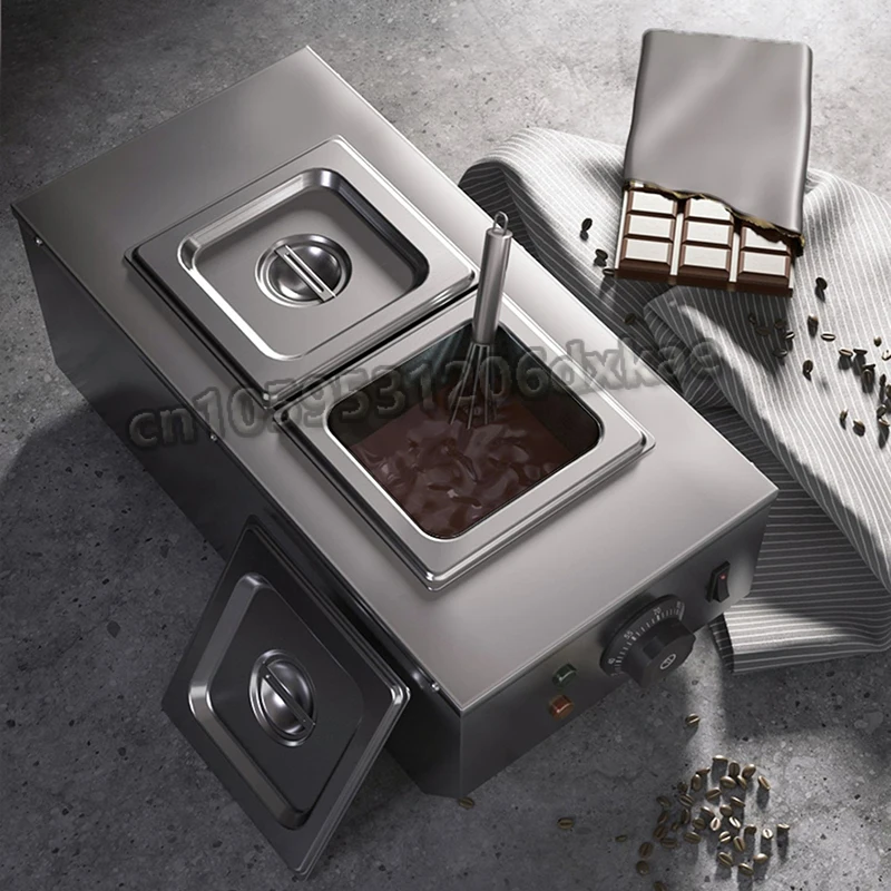 

Commercial Chocolate Melting Stove Processor Double Cylinder Chocolate Heating Pot Chocolate Melting Oven Machine