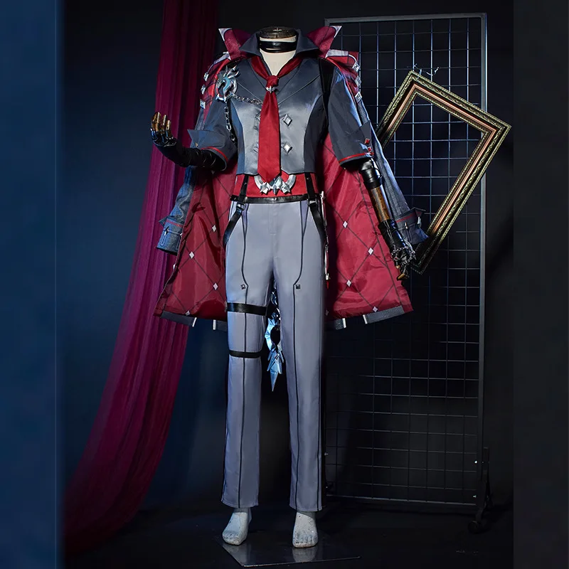 

Games Genshin Impact Wriothesley Cosplay Costume Wriothesleys Uniform Suits Halloween Carnival Party for Women Men