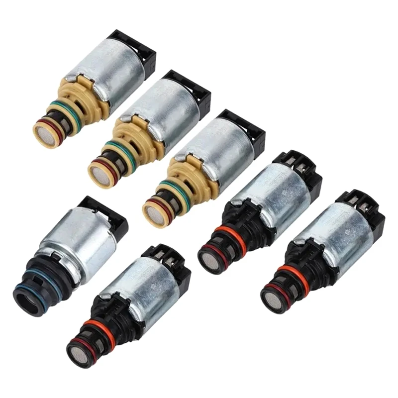 7Pcs Automatic Transmission Solenoid Set 6T40 6T30E 6T40E 6T45E 6T50E 6T30 Replacement Parts For Buick Lacrosse Auto Accessories