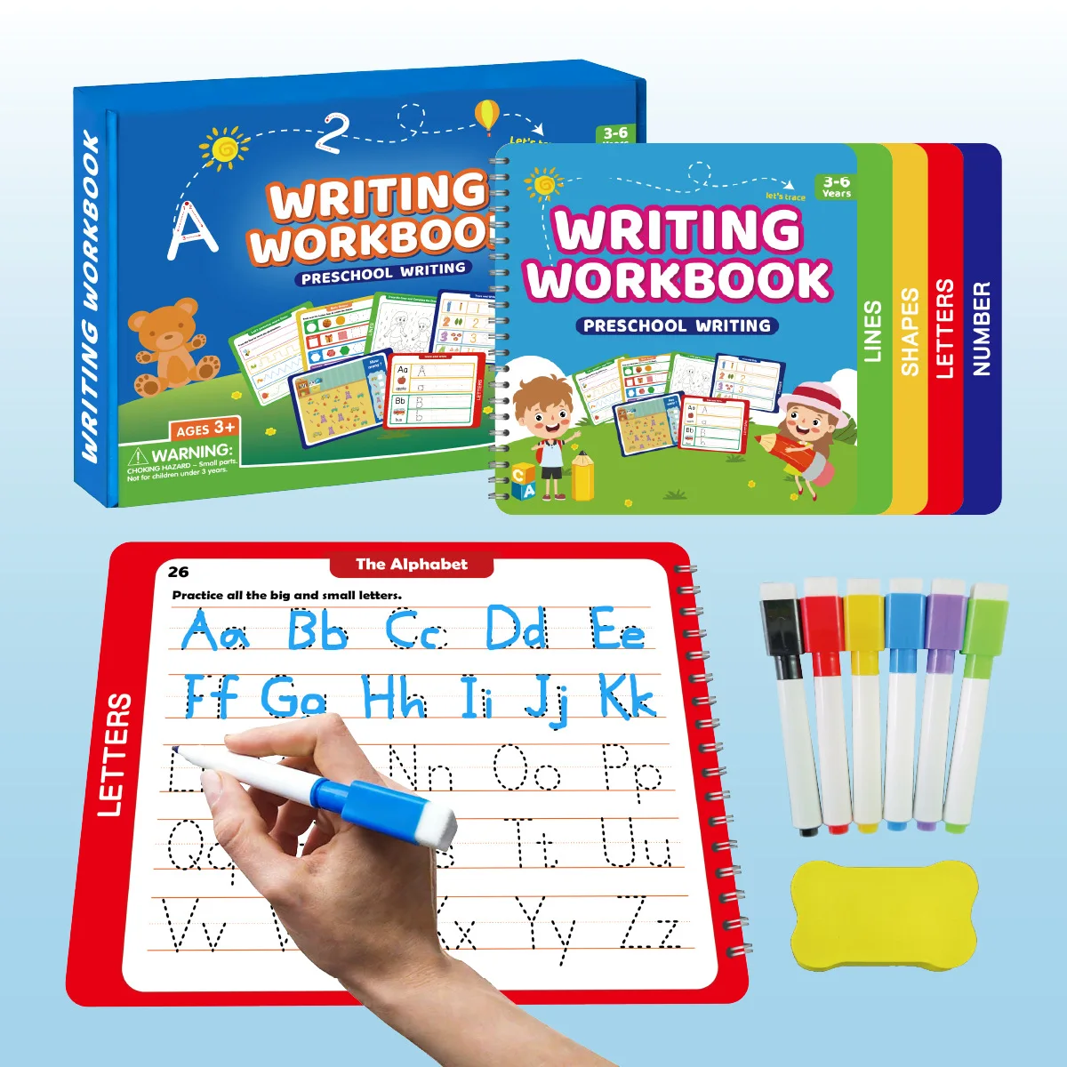 Toddler Tracing Books Preschool Letter Tracing Workbook Handwriting Workbook Educational Learning Toys For Classroom School