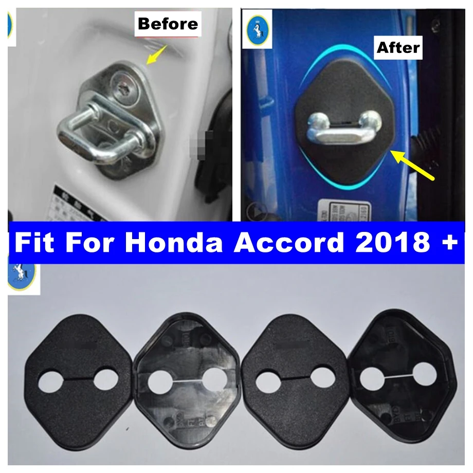 

Car Interior Accessories Parts Inner Door Lock Protector Buckle Kit Cover Plastic Fit For Honda Accord 10th 2018 - 2022