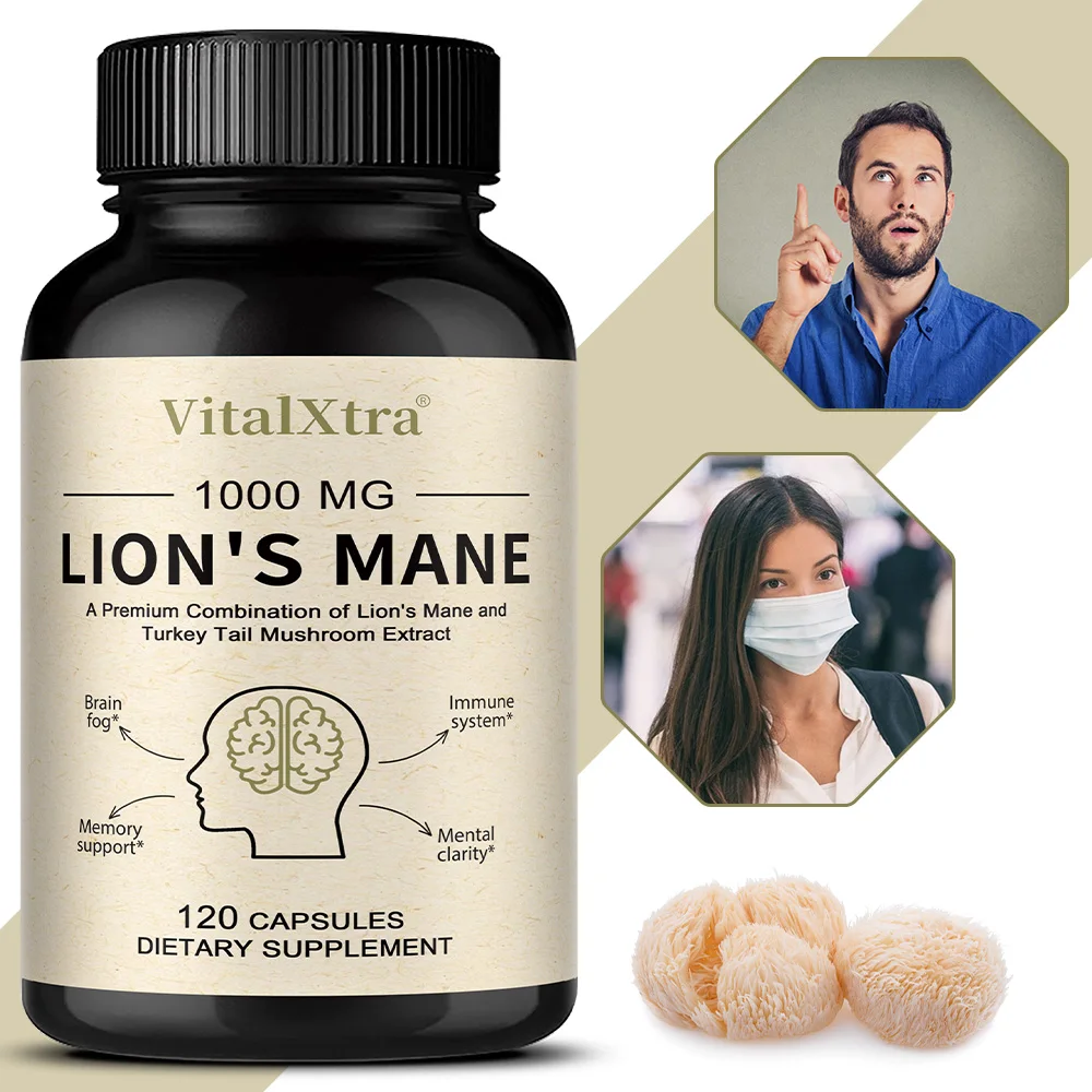 

Капсулы с добавлением грибов львиной гривы — усилитель иммунной системы, улучшение памяти, защита мозговых нервов, снятие стресса