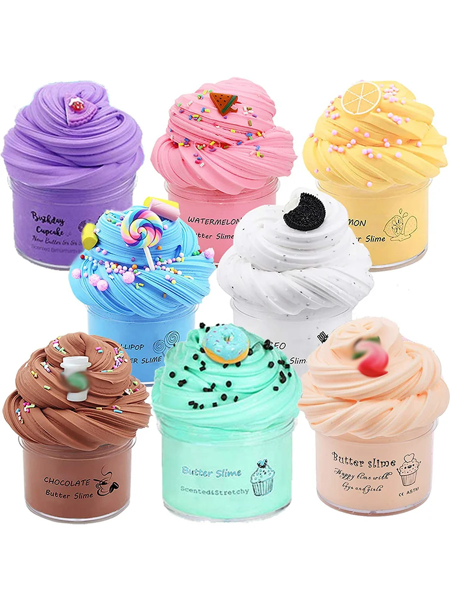 1pc Random Color/Style 70ml DIY Slime Putty Cotton Candy Clay Toy