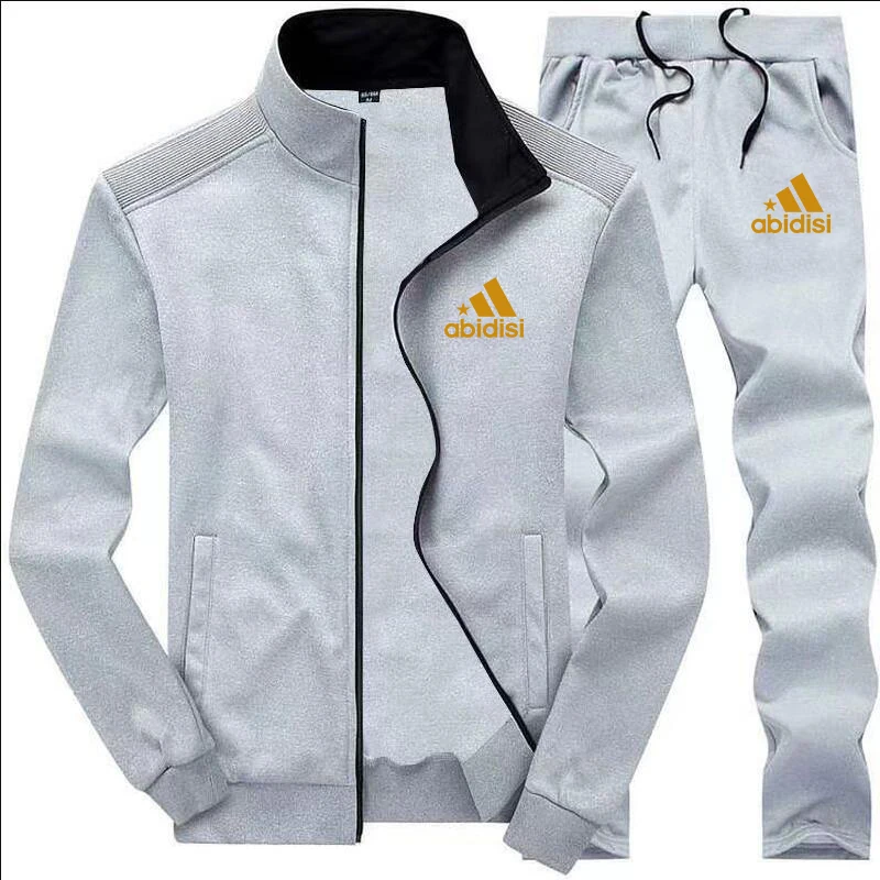 Men's Casual Tracksuit Running Jogging Athletic Sports Set Fitness 2 Pieces Jacket + Sweatpants Basketball Football Track Suits