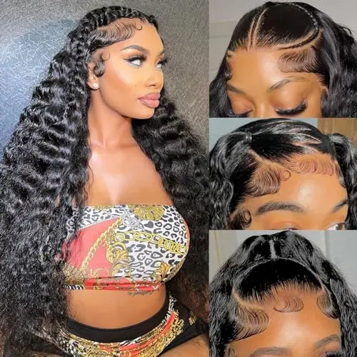 13x6 13x4 5×5 4×4 6×6Lace Front Human Hair Wig 200% 250%Remy Curl  Glueless Wig Human Hair For Women image 5