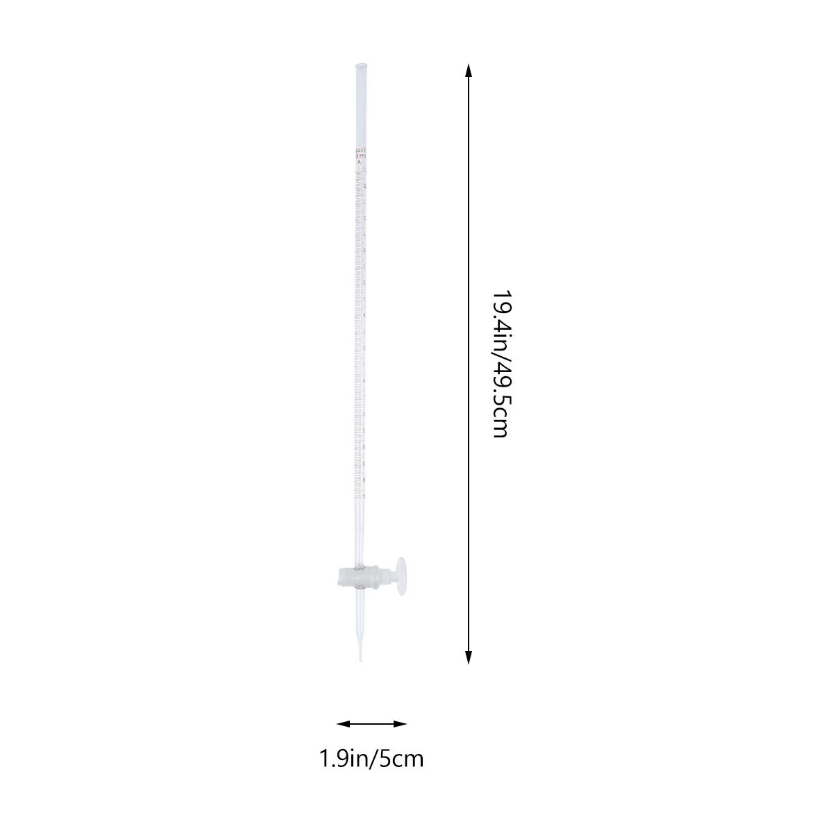 1Pcs Junior High School Lab Strong Durability Clear Glass Chemistry Experiment Tool Student Learning Aid