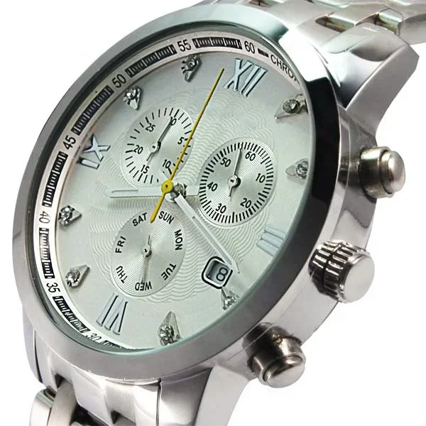 Quartz Movement Fashion Business Brand Watch Men Stainless Steel Watches