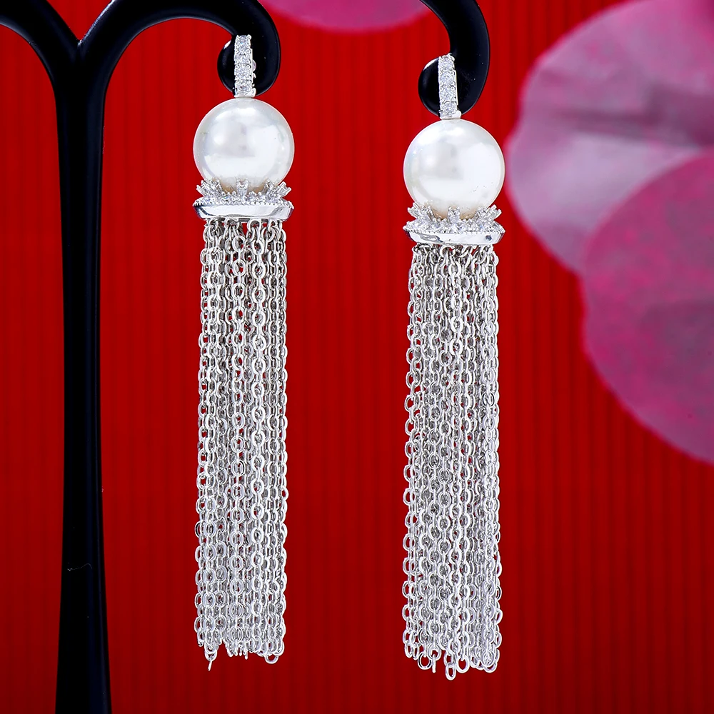 

Soramoore Boho Charm Summer Long Chains Tassel Earrings for Women Bridal Wedding Party Be Original Lady Girl Gift Jewelry Ins