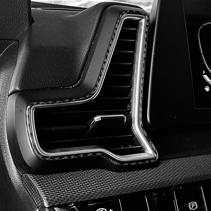 For Kia Sportage NQ5 2022 2023 2024 2025 Red Black Carbon Fiber Side A/C Air Outlet Vent Panel Cover Trim Car Styling