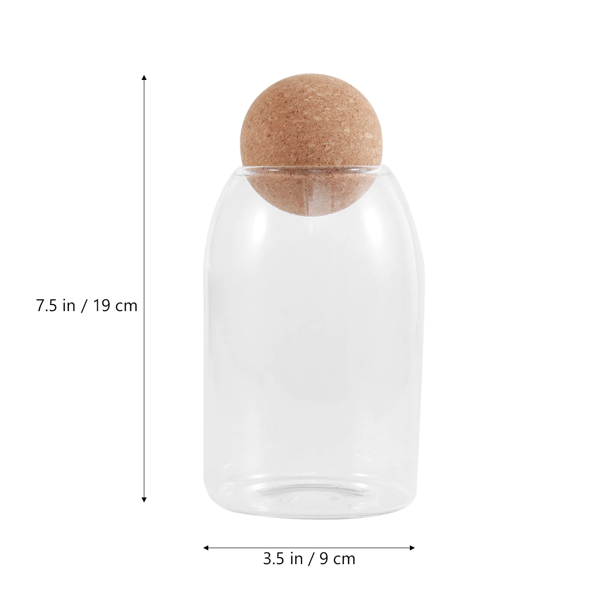 

Heatproof Jar High Boron Glass Storage Container Kitchen Canister Spice Honey Pot Bottle Sugar Flour Vessel Dry Sealed Storage