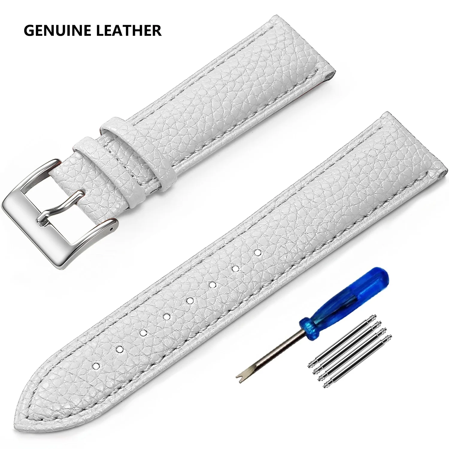 Genuine Leather Watch Band, Multiple Sizes