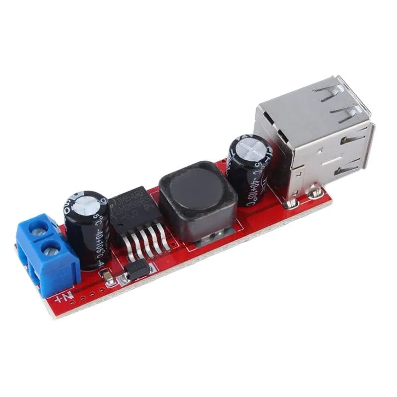 Dc 6v-40v a 5v 3a dupla carga usb DC-DC módulo conversor step-down para carregador de veículo lm2596 duplo usb