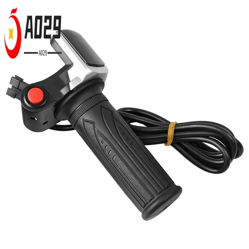 

A029-Universal Electric Bike Throttle With LCD Display Handle Throttle For 36V Twist Throttle Scooter E-Bike Parts