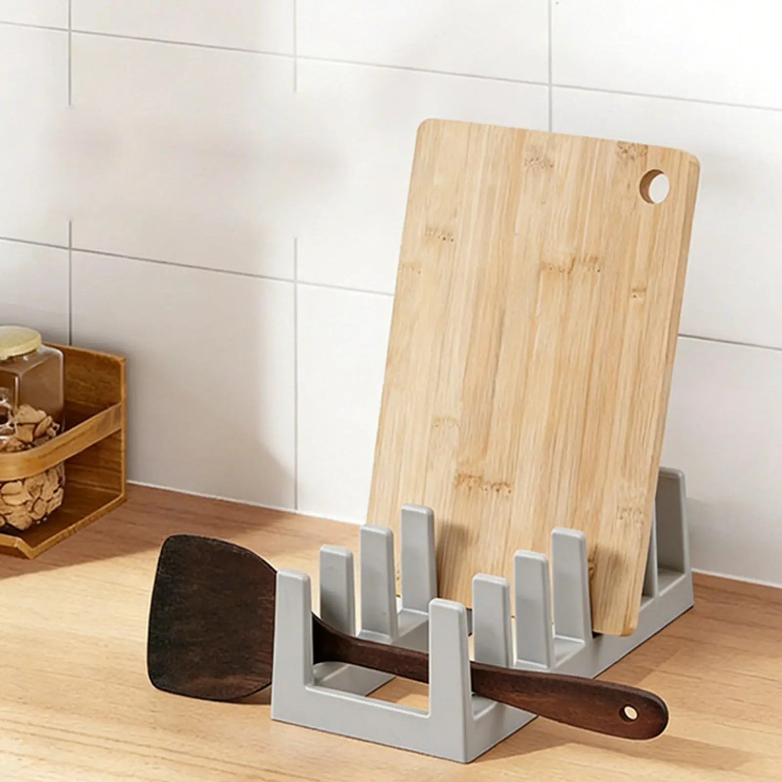 Dish Drying Rack Pans Cup Ladle Multifunctional Utensil Stand Pan Pot Lid Holder