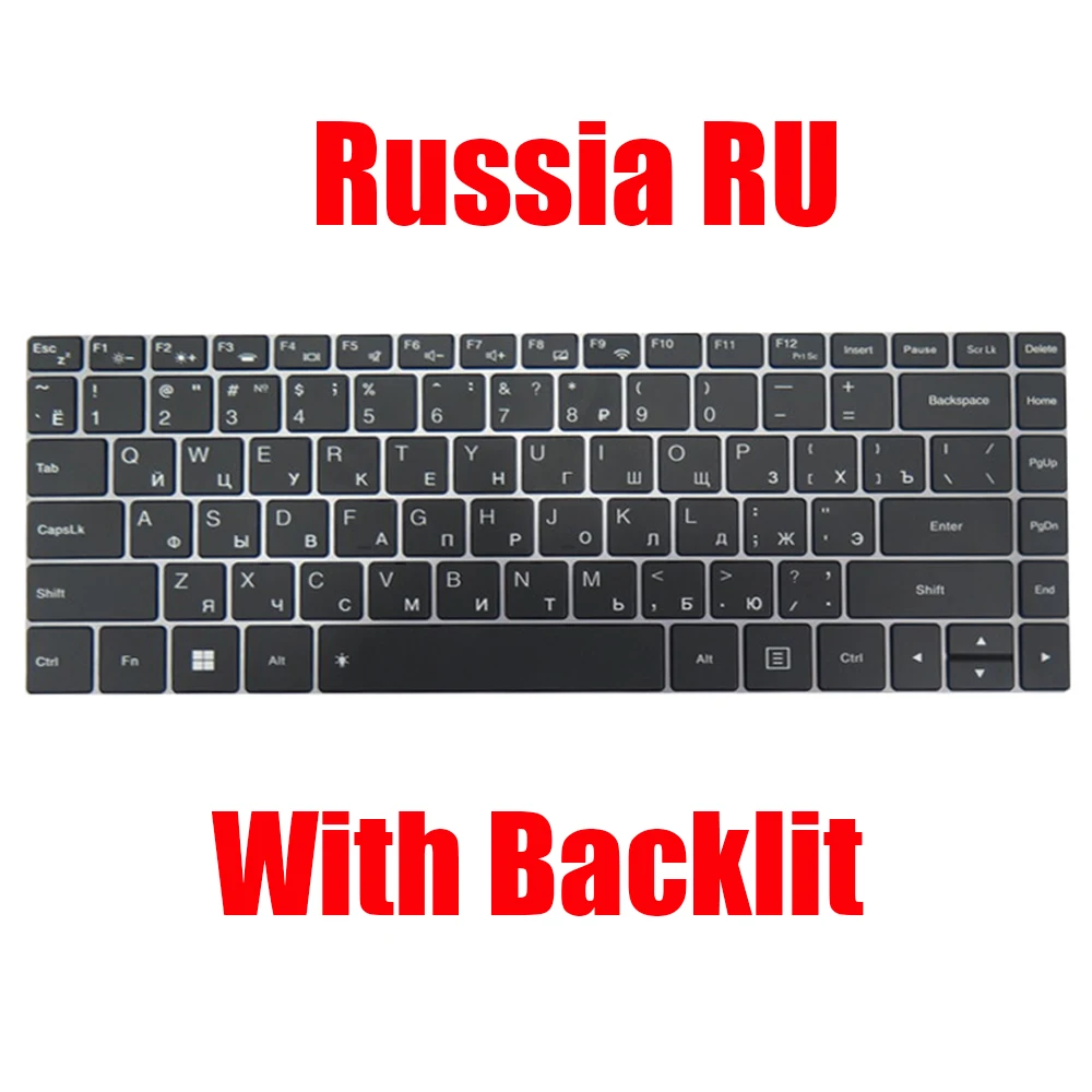 Teclado de laptop para infinix para inbook x2 xl21 inglês eua preto com retroiluminação novo