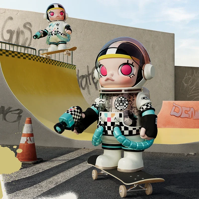 

POP MART MEGA SPACE MOLLY 400% VANS Series Blind Box Anime Action Figure Guess Bag Ornament Figurines Desktop Dolls Model