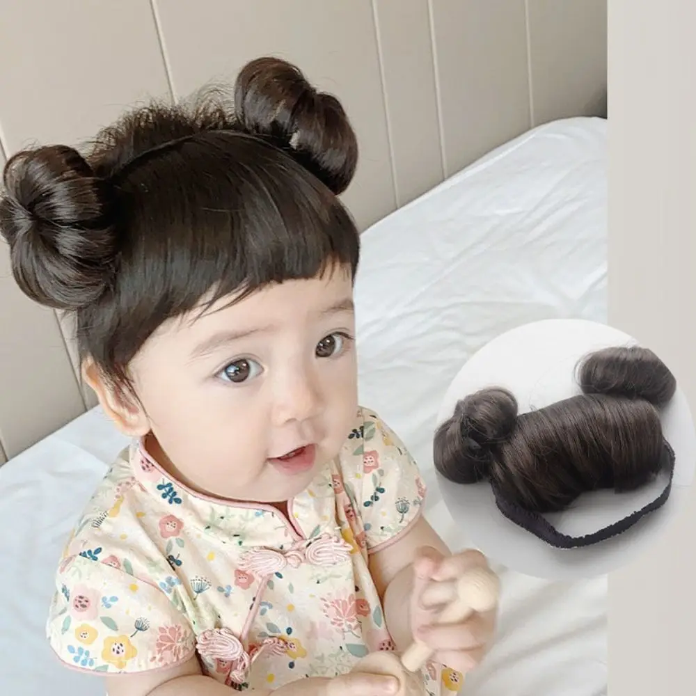 Cute Baby Baby Wig Bangs Photography Styling Props Children\'s Hair Accessories Hairband Non-slip Baby Headwear Wig