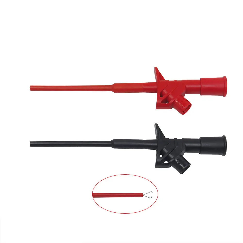 1 conjunto kit de chumbo teste multímetro 4mm plugue banana clipes jacaré elétricos sonda agulha diagnóstico ferramenta teste elétrico