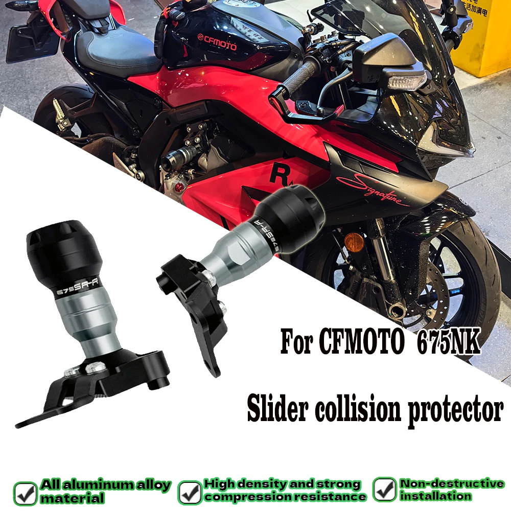 

For CFMOTO 675NK 675NK 675SR 675SRR Motorcycle Frame Slider Crash Protector Engine Crash Protection Fairing Guard