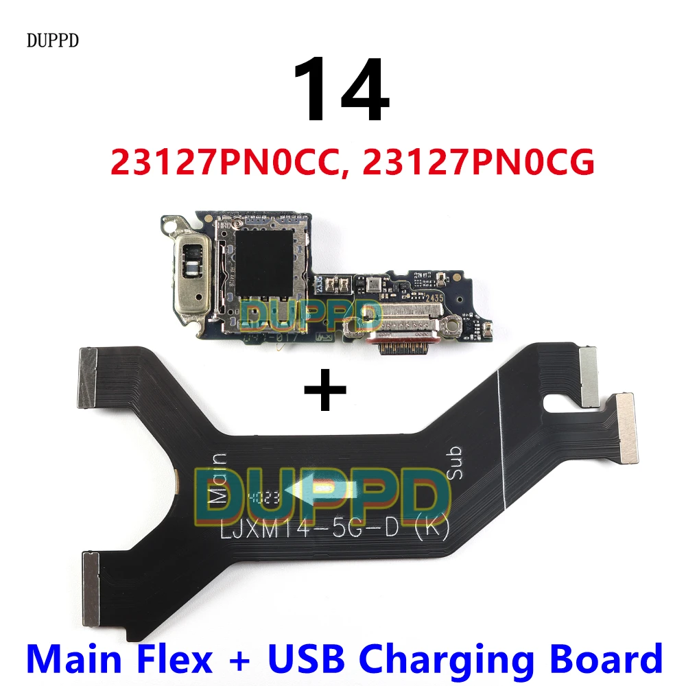 

Charging Board Flex For Xiaomi 14 USB Charge Port Jack Dock Connector Charging Main Motherboard Flex Cable 90W