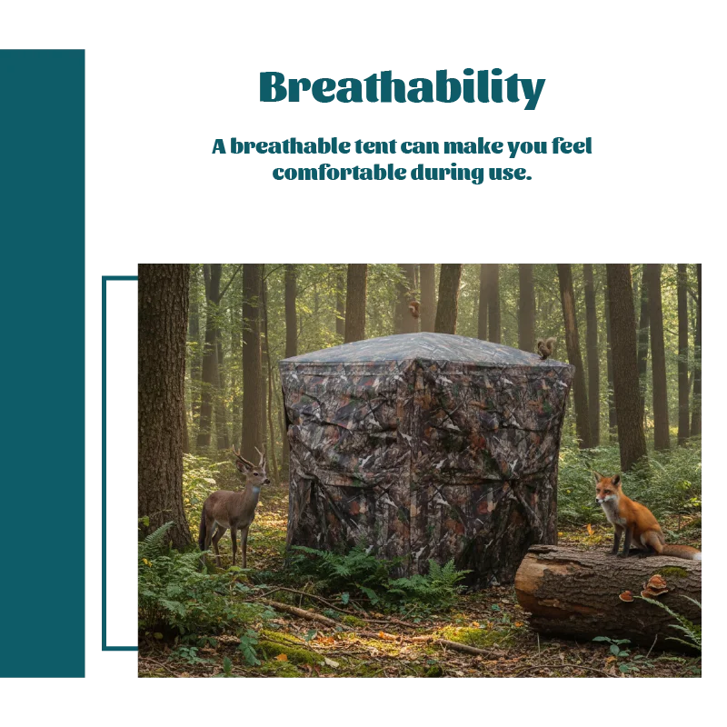 Camouflage Pop-Up Hunting Blind Easy Setup Ground Shelter Outdoor Camo Blind with Storage for Deer Turkey Duck Archery Season view 5