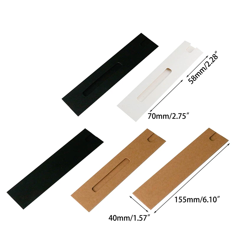 80 sztuk KraftPaper obsadka do pióra kartonowe pudełko na długopis długopis opakowanie na ołówki pudełka na prezenty piórnik materiał papierowy artykuły papiernicze — zdjęcie produktu 6