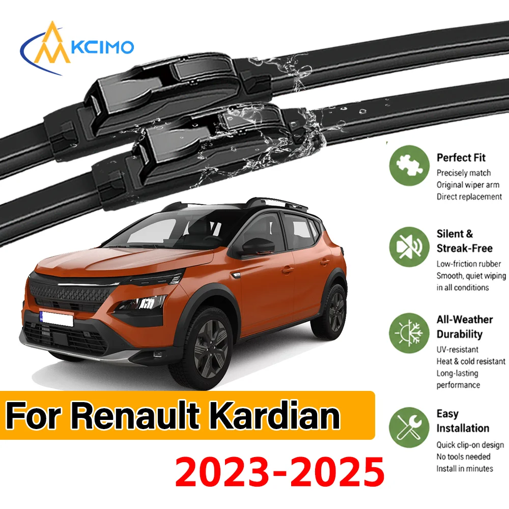 

2PCS Car Front Wiper Blades For Renault Kardian 2023-2025 Crystal Clear Visibility & Enhanced Driving Safety