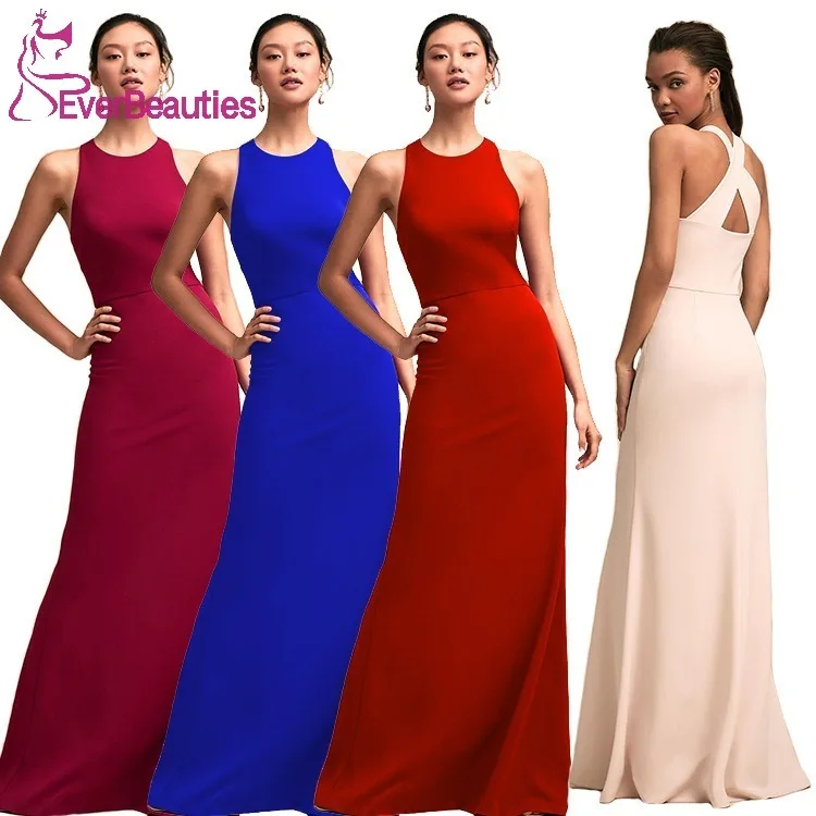 

Mermaid Prom Dresses Long Satin Formal Dress Plus Size Vestidos De Gala Elastic Satin Evening Party Gowns Backless Maxi Dresses