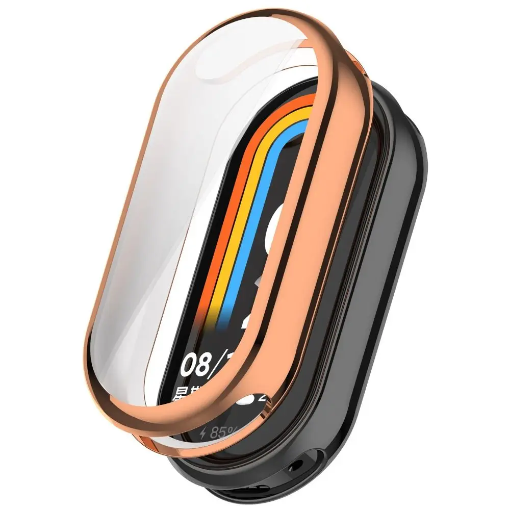 Capa Protetora TPU Macia para Xiaomi Band, Anti-Scratch, Protetor de Tela Cheia, Shell Bumper, Capa Chapada para Mi Band 9 Watch, Novo