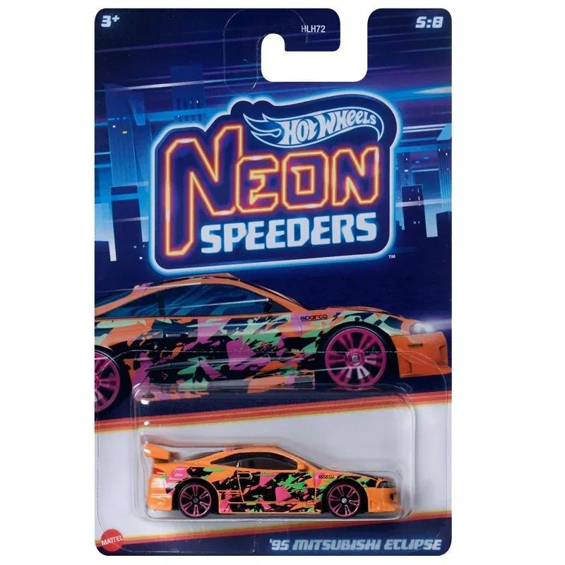 Original Mattel Hot Wheels Car 1/64 Diecast NEON SPEEDERS Toyota Datsun Wagon Nissan Skyline GTR Vehicle Toys for Boy Collection