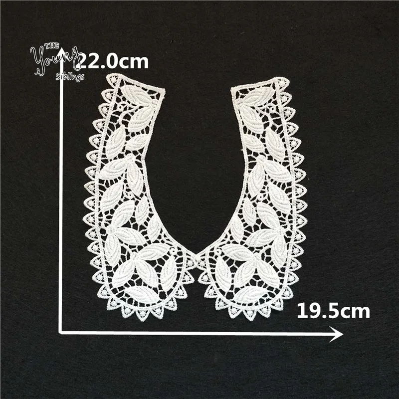 Best Vendita Cucito Lace Applique Scollo Splendidamente Decorate Fai da Te Guarnizioni Tessuto Del Ricamo Del Merletto Del Collare Accessori di