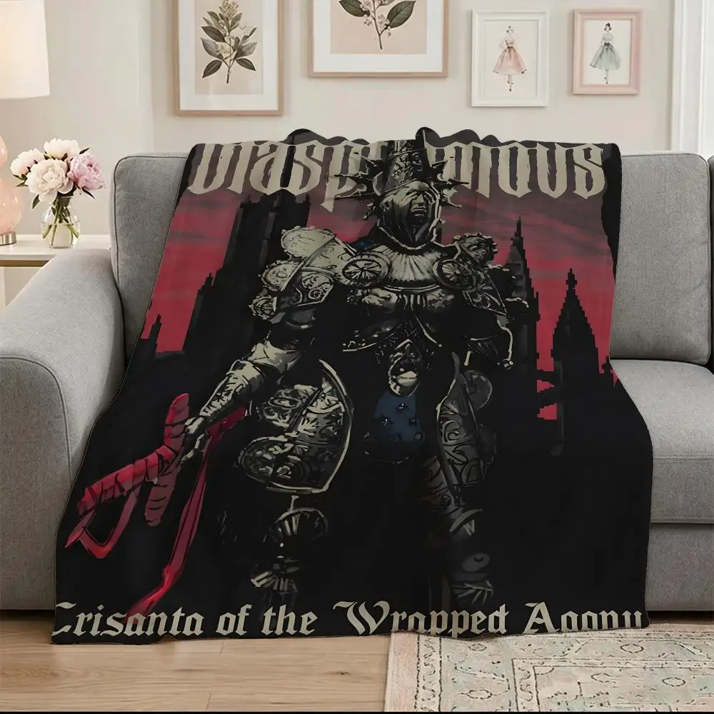Game B-Blasphemous Throw Soft Warm Flannel Blanket, Multi-use Throw for Bed Sofa Office, Air Conditioning Nap Blanket
