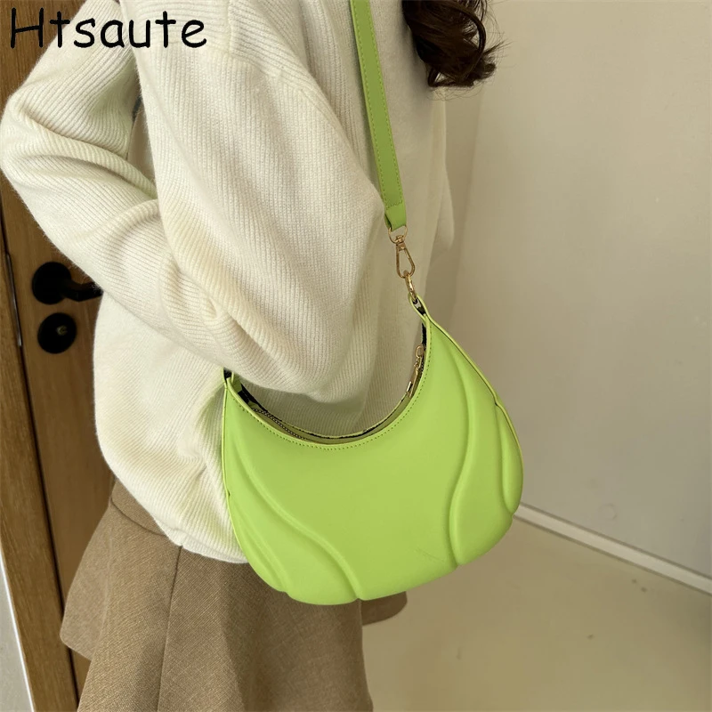 กระเป๋าหนัง PU สะพายไหล่สำหรับผู้หญิง ฤดูหนาว สไตล์ Y2K กระเป๋าสะพายข้างผู้หญิงสุดอินเทรนด์ กระเป๋าถือและกระเป๋าสะพายไหล่สไตล์เรโทร