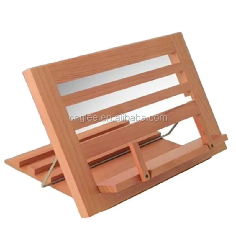 

Hot Sale Wooden Adjustable Book Reading Stand