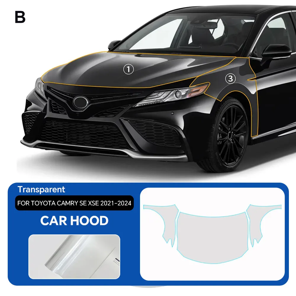 

For Toyota Camry SE XSE 2021-2024 TPU Paint Protection Film Self-Healing Clear Bra Pre-cut PPF Car Body Anti-Scratch Resistant
