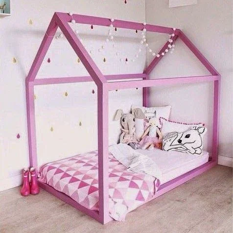 

# Baby Floor Bed Kids Children Simple Toddler House Bed Floor Bed #