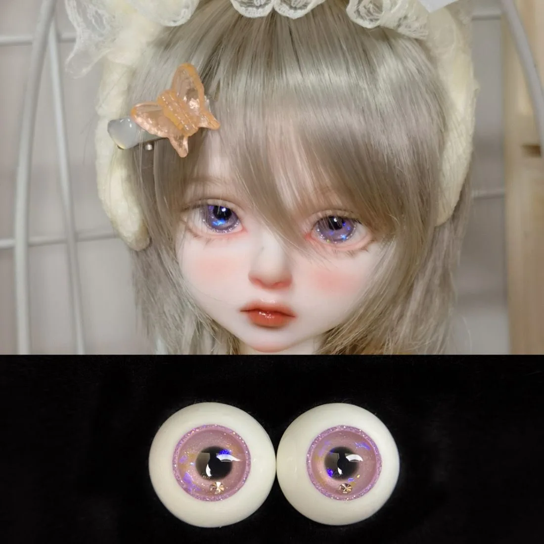 BJD doll eyeball suitable for 1/3 1/4 1/6 ob11 size Eyes for toys cute plaster eye handmade doll eyeball doll accessories