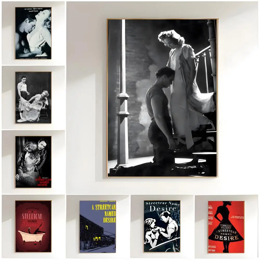 classic drama a-a streetcar named desire Poster Classic Wall Art  Home Decor  Peel and Stick Unframed